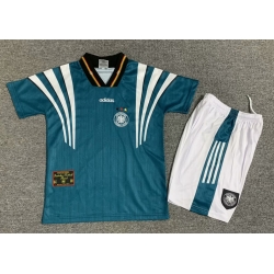 Youth Retro Soccer Jerseys Germany 1996 Away