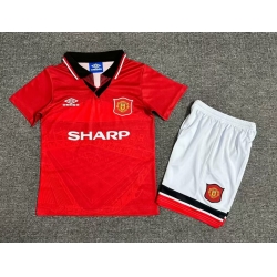 Youth Retro Soccer Jerseys Manchester United F.C. Red II