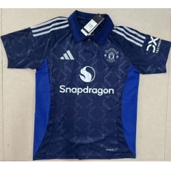 Men 2024 2025 Soccer Jersey Manchester United F.C. Away Blue