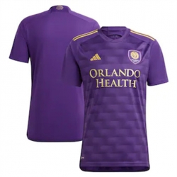 Men Orlando City SC Blank 2023 24 Home Replica Purple