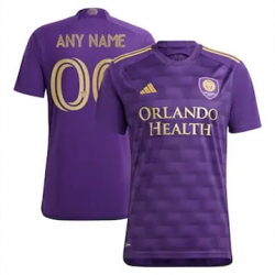 Men Orlando City SC Custom 2023 24 Home Replica Purple