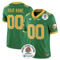 Men Oregon Ducks Active Player Custom Green 2024 F U S E  Rose Bowl Vapor Limited Stitched Football Jersey