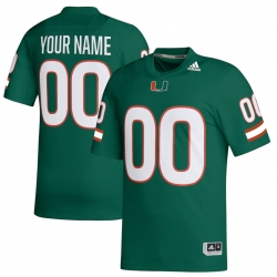 Miami hurricanes custom jersey Green