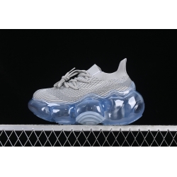 GROUNDS LARGE BUBBLE HEIGHTENED PLATFORM SNEAKERS GREY BLUE