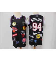 Men Supreme Nike 18ss NBA Teams Jersey Black