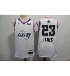 Lakers 23 Lebron James White 2019 NBA All Star Game Jordan Brand Swingman Jersey