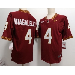 Florida State Seminoles #4 DJ Uiagalelei Red F U S E Jersey