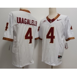 Florida State Seminoles #4 DJ Uiagalelei White  F U S E Jersey