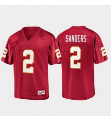 Men Florida State Seminoles Deion Sanders 2 Garnet Champions Collection Jersey