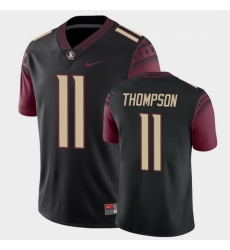 Men Florida State Seminoles Warren Thompson College Football Black Alternate Game Jersey