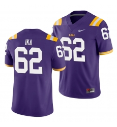 LSU Tiger Siaki Ika Purple Game Men'S Jersey