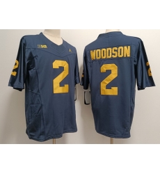 Men Women Youth Michigan Wolverines Blake Corum #2 Navy High School F U S E Stitched Jersey