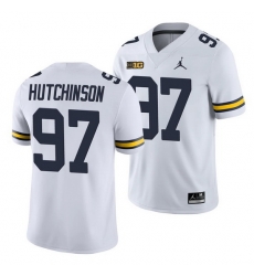 Michigan Wolverines Aidan Hutchinson White College Football Men'S Jersey