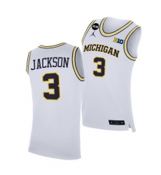 Michigan Wolverines Zeb Jackson 2021 Big Ten Regular Season Champions Blm White Jersey