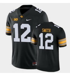 Men Iowa Hawkeyes Brandon Smith Game Black College Football Jersey