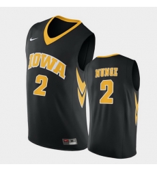 Men Iowa Hawkeyes Jack Nunge Replica Black College Basketball Jersey