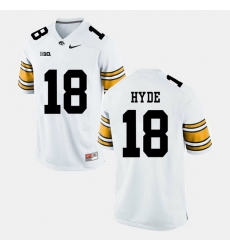 Men Micah Hyde White Iowa Hawkeyes Alumni Football Game Jersey