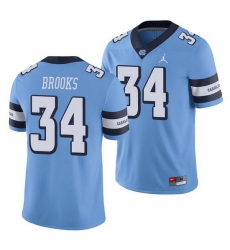 North Carolina Tar Heels British Brooks Carolina Blue College Football Men'S Jersey