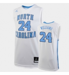 North Carolina Tar Heels Kenny Williams White Replica Men'S Jersey