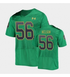 Men Notre Dame Fighting Irish Quenton Nelson College Football Green Replica Jersey