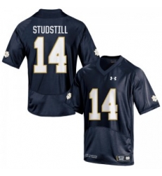 Men Under Armour 14 Limited Navy Blue Devin Studstill Notre Dame Fighting Irish Alumni Football  Jersey