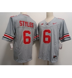 Men Ohio State Buckeyes Sonny Styles #6 Gray F U S E Stitched NCAA Football Jersey