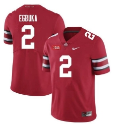 Men's Ohio State Buckeyes #2 Emeka Egbuka College Football Jersey Red