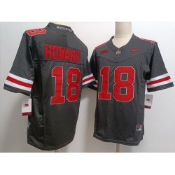 Ohio State Buckeyes  #18 Will Howard Black F U S E Jersey