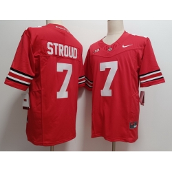 Ohio State Buckeyes # 7 C.J. Stroud Red F U S E Jersey