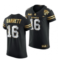 Ohio State Buckeyes J.T. Barrett Black 2021 Sugar Bowl Golden Limited Authentic Football Jersey