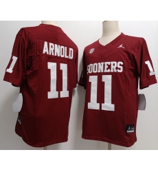 Oklahoma Sooners #11 Jackson Arnold Red F U S E Jersey