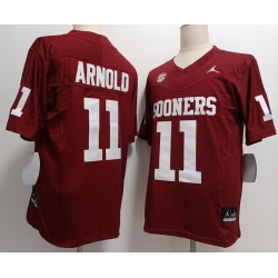 Oklahoma Sooners #11 Jackson Arnold Red F U S E Jersey