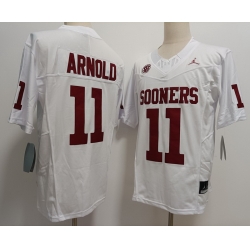 Oklahoma Sooners #11 Jackson Arnold White  F U S E Jersey