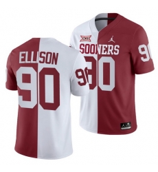 Oklahoma Sooners Josh Ellison White Crimson Split Men'S Jersey