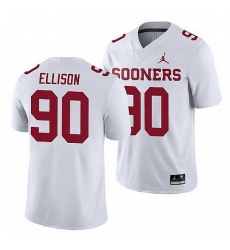 Oklahoma Sooners Josh Ellison White Game Men'S Jersey