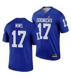 Oklahoma Sooners Marvin Mims Blue Legend Men'S Jersey