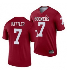 Oklahoma Sooners Spencer Rattler Crimson Legend Men'S Jersey