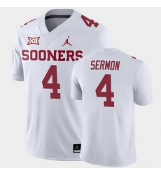 Oklahoma Sooners Trey Sermon White Away Men'S Jersey