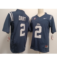 Ole Miss Rebels #2 Jaxson Dart Navy F U S E Jersey