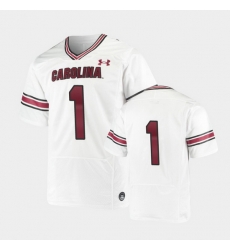 Men South Carolina Gamecocks Replica White Premiere Football Jersey