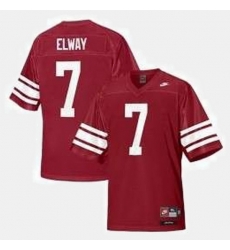 Men Stanford Cardinal John Elway College Football Red Jersey