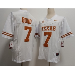  Texas Longhorns #7 Isaiah Bond White  F U S E Jersey