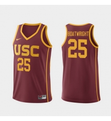 Men Usc Trojans Bennie Boatwright Cardinal Replica College Basketball Jersey