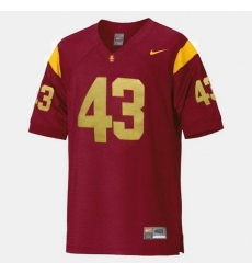 Men Usc Trojans Troy Polamalu College Football Red Jersey