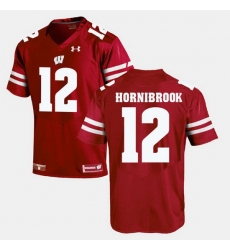 Men Wisconsin Badgers Alex Hornibrook Alumni Football Game Red Jersey