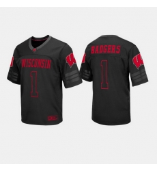 Men Wisconsin Badgers College Football Black Jersey