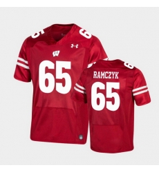 Men Wisconsin Badgers Ryan Ramczyk Premier Red Football Jersey