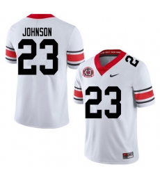 2020 Men #23 Jaylen Johnson Georgia Bulldogs 1980 National Champions 40th Anniversary College Footba