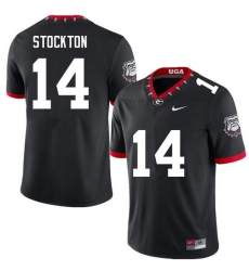 Men #14 Gunner Stockton Georgia Bulldogs College Football Jerseys Sale-100th Anniversary