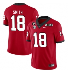 Men #18 C.J. Smith Georgia Bulldogs 2022-23 CTP National Championship Football Jerseys